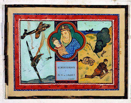 ex-voto, tableau : Deux scènes de guerre, A. Accart