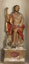 statue-reliquaire de saint Jean Baptiste (statuette, socle-reliquaire)