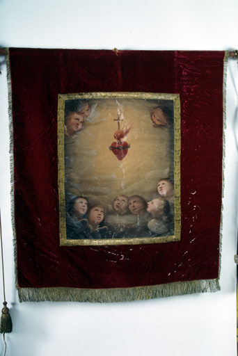 bannière de procession No 3 : du Saint-Sacrement et du Sacré-Coeur