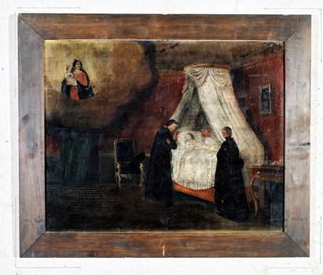 ex-voto, tableau : Demande de guérison d'un malade, Bartolomeo Capro