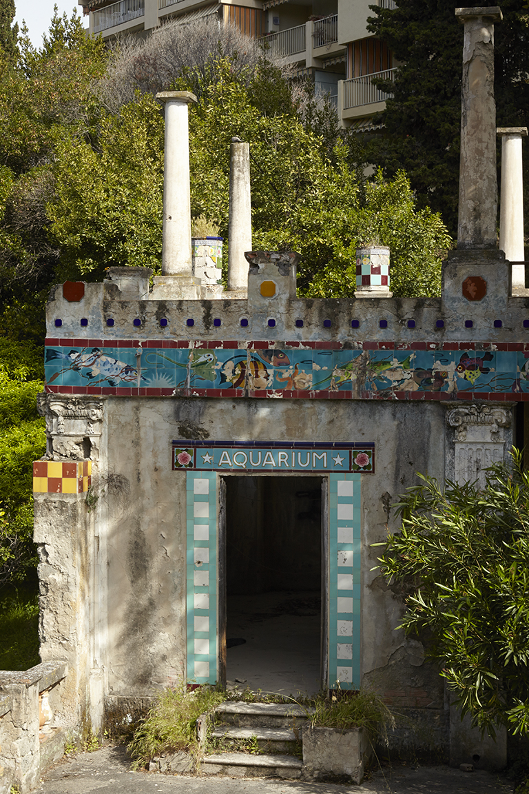 Aquarium de jardin de la villa Fontana Rosa