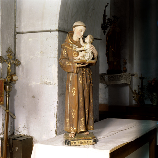 statue (petite nature) : Saint Antoine de Padoue
