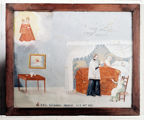 ex-voto, tableau : Demande de guérison d'une femme, Catarina Maglia