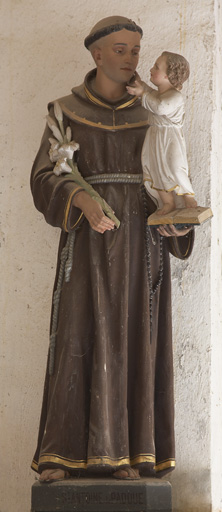 statue (petite nature) : Saint Antoine de Padoue