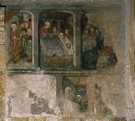 peinture monumentale : Le miracle du pèlerin pendu sauvé par saint Jacques