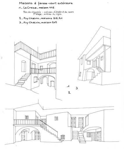 maisons, fermes