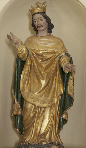 statue (petite nature) : Saint Louis