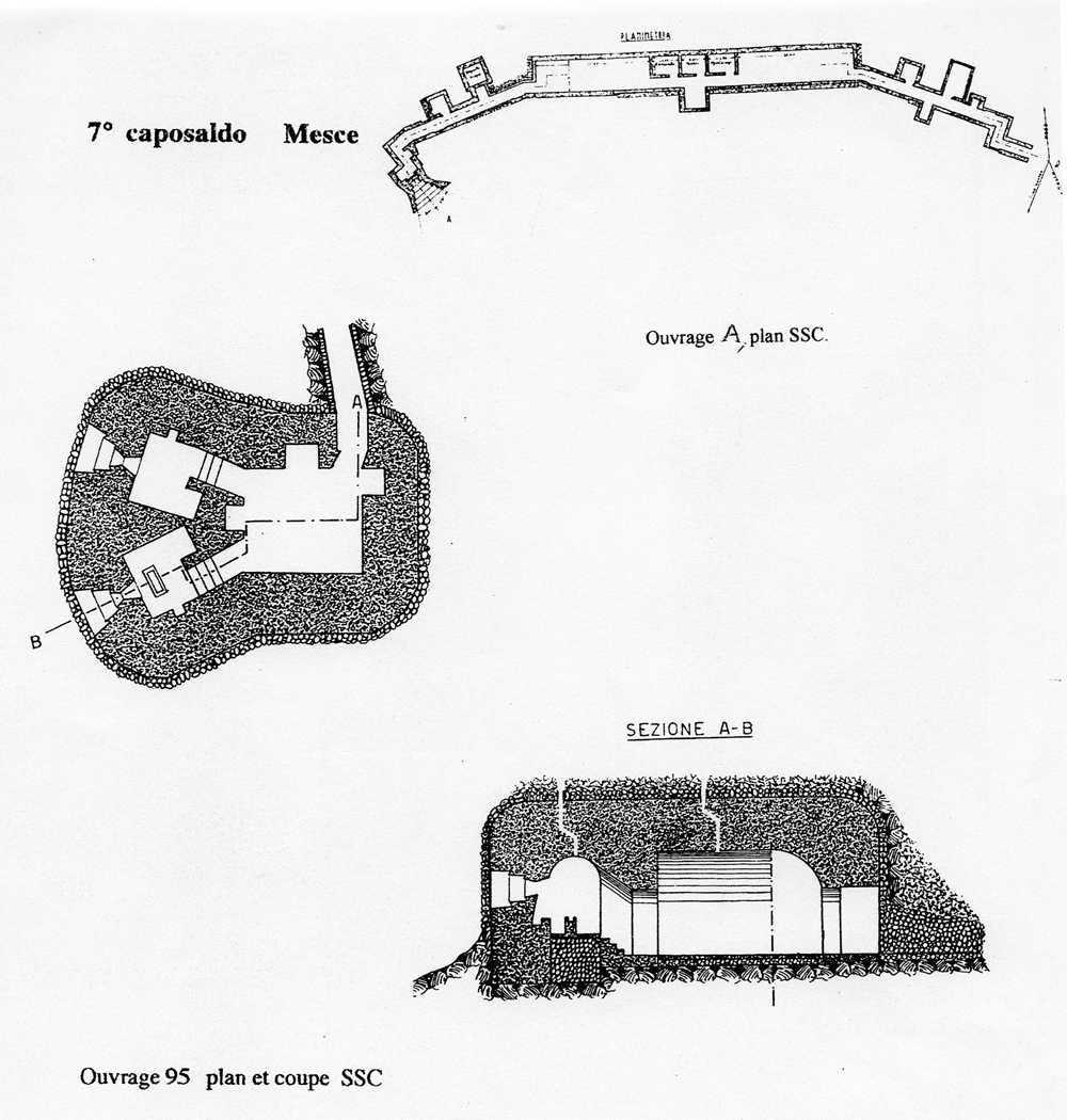 ligne fortifiée : 7e caposaldo Mesce