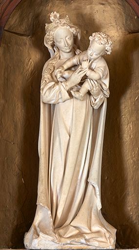 Statue (petite nature) : Vierge à l'Enfant dite Notre-Dame de Santé