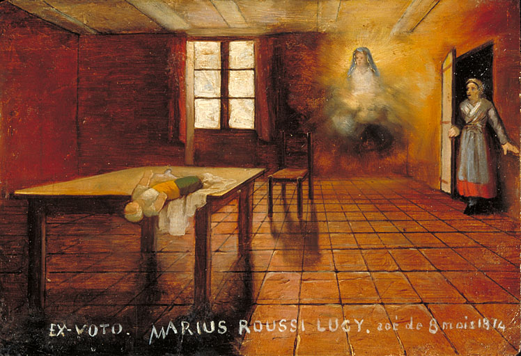 tableau, ex-voto : Chute de Marius Roussi Lucy