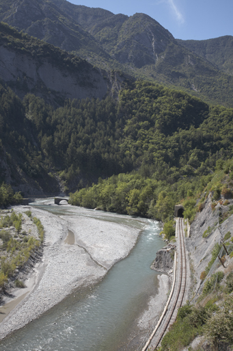 section Nice - Puget-Théniers de la voie ferrée des Chemins de fer de Provence