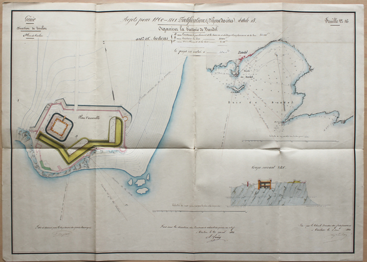 fort et château fort, puis batterie de côte dite château de Bandol, batterie du château de Bandol ou batterie de Bandol