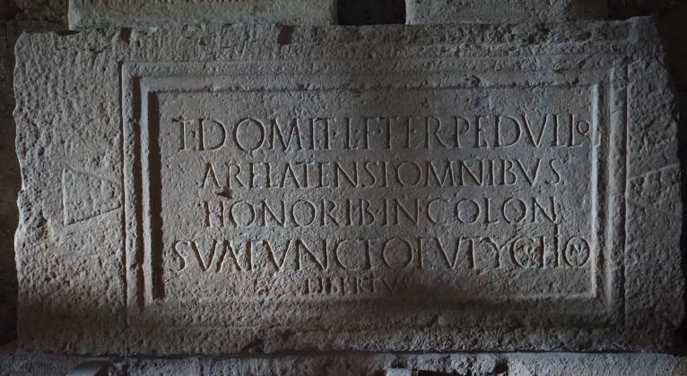 Plaque funéraire de Titus Domitius Pedullus