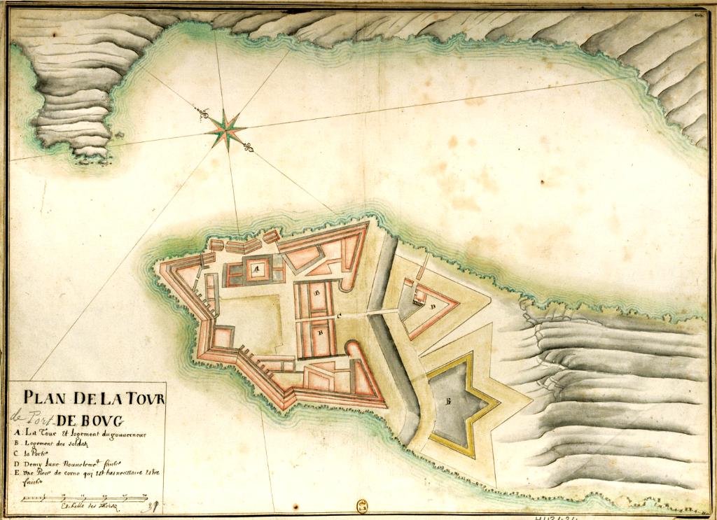 Plan de de la Tour de Bouc [avec projet], c. 1640.