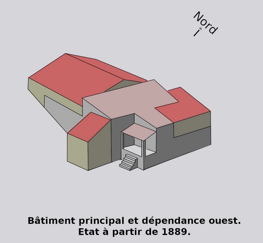 Etat du bâti à partir de 1889.