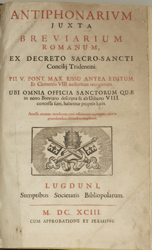 Ensemble de deux livres liturgiques (N°1) : antiphonaire et graduel romain