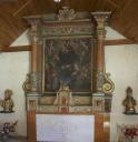 ensemble de deux gradins d'autel, un retable et un tabernacle