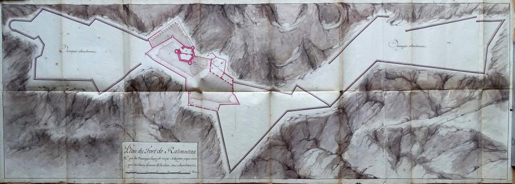 Plan du fort de Ratonneau, 1718