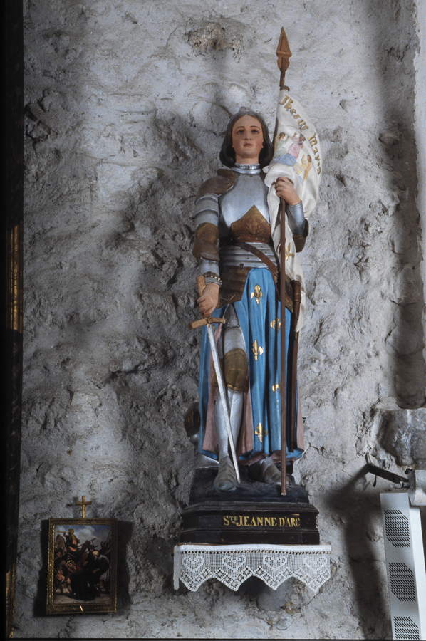 statue (petite nature) : sainte Jeanne d'Arc