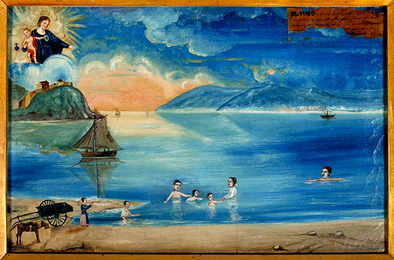 tableau, ex-voto : Bain de mer