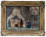 ex-voto, tableau : Demande de guérison d'une jeune fille, Hortense Martin
