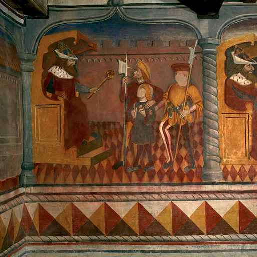 peintures monumentales : Scènes de la vie de saint Pancrace