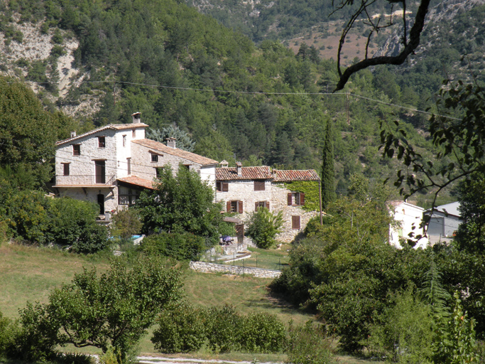 Le hameau du Plan, vue prise du sud.