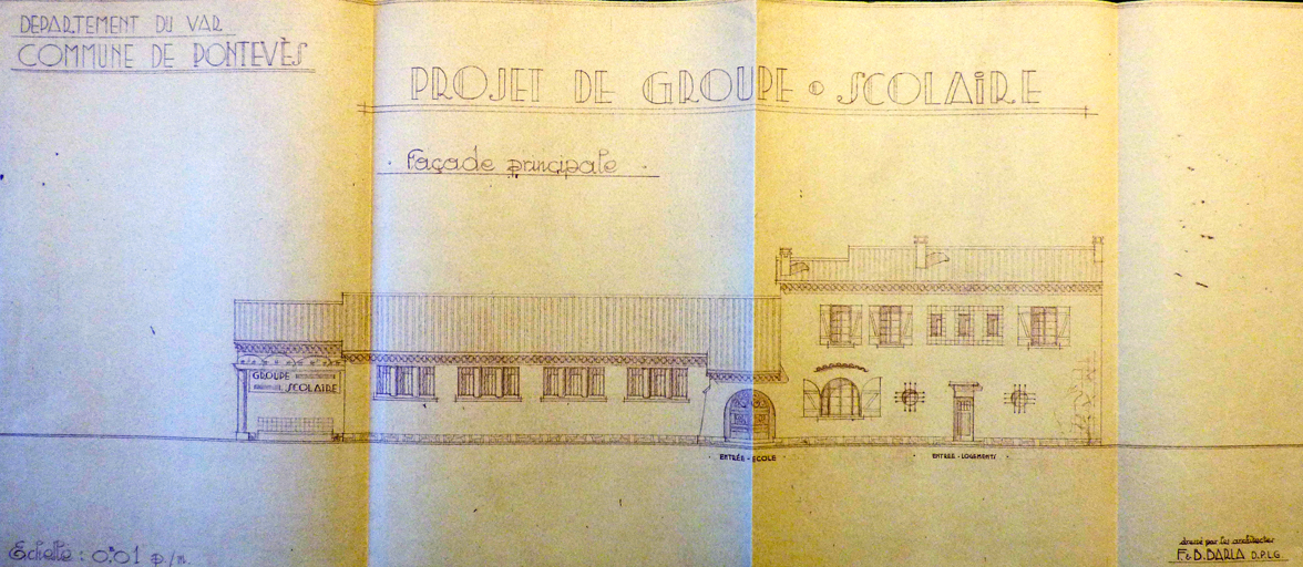 maison, actuellement école