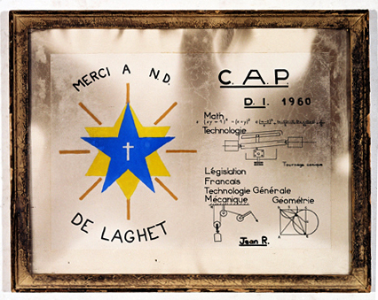 ex-voto, tableau : Réussite à un examen, C.A.P.