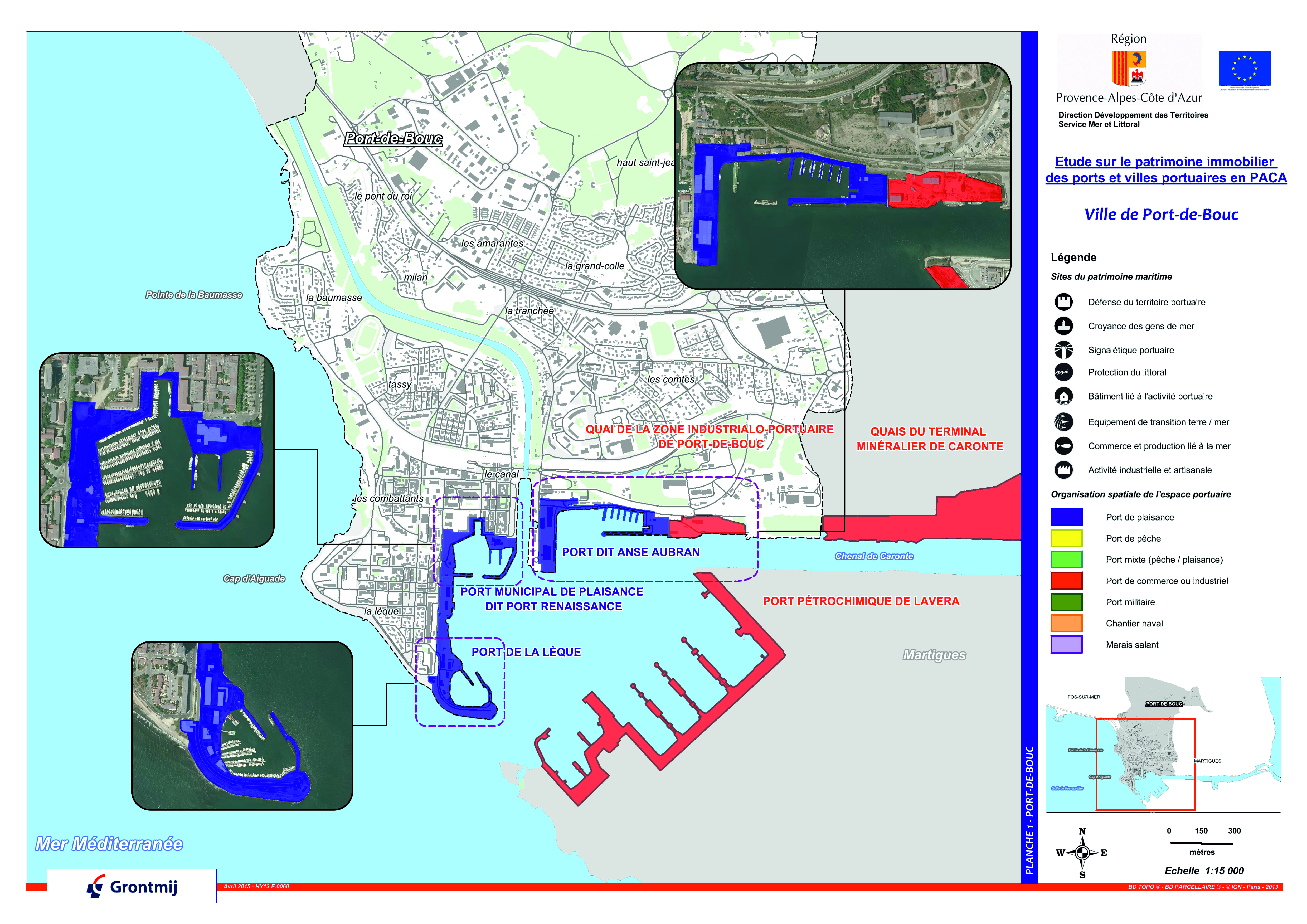 Les aménagements portuaires de la commune de Port-de-Bouc