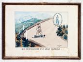 ex-voto, tableau : Femme renversée par un cycliste