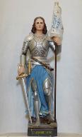 Statue (petite nature) : sainte Jeanne d'Arc